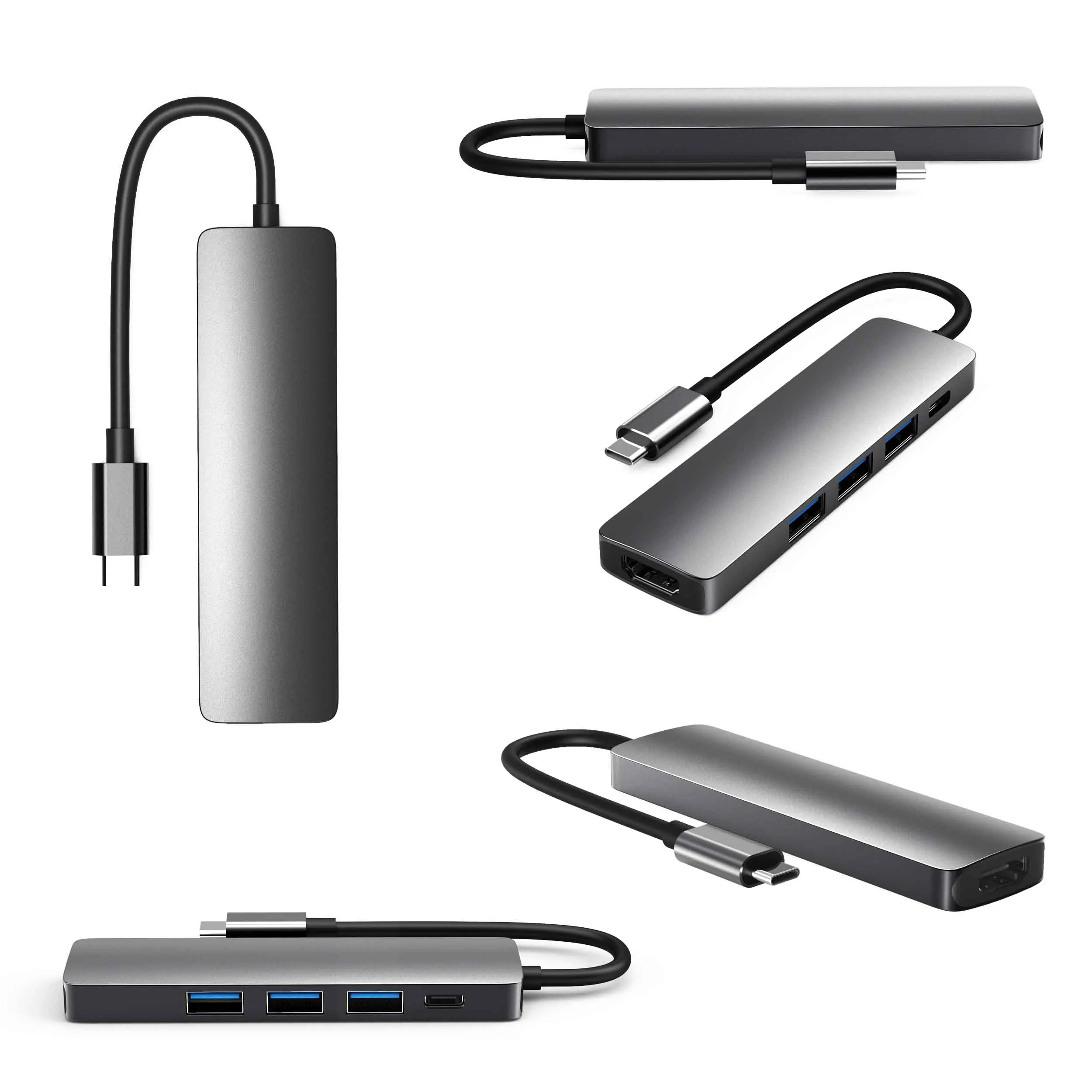 Multifunktions Usb C Hub 5in1 Typ C Hub 60w Pd Power Lieferung Lade