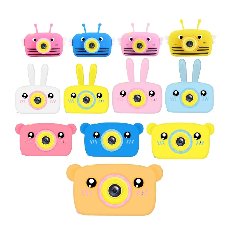 

Mini Shockproof Video Games Digital 12MP 2.0 Inch Touch Screen Kids Bunny Cameras For Girls Boys Birthday Gifts, Multi-colors