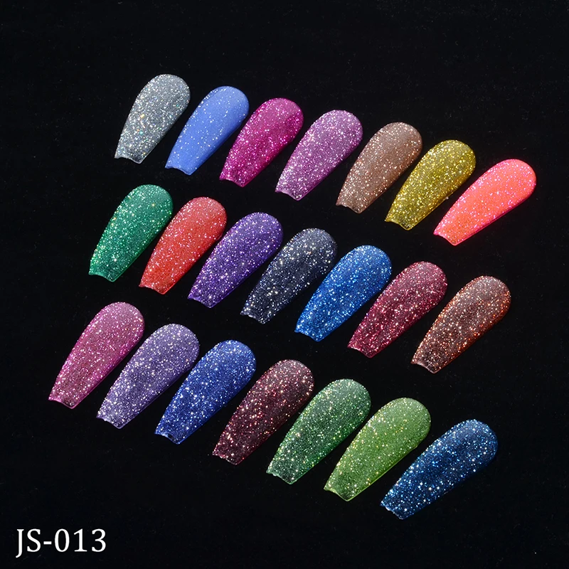

Wholesale Holographic 15ml Professional Reflective Glitter Gel Nail Polish Private Label, 21colors