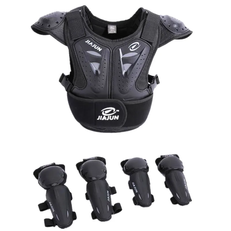 

Youth Motorcycle Armor Suit Dirt Bike Chest Spine Protector Back Shoulder Arm Elbow Knee Protector Kids Motocross Racing Skiing, Black/red/green/orange
