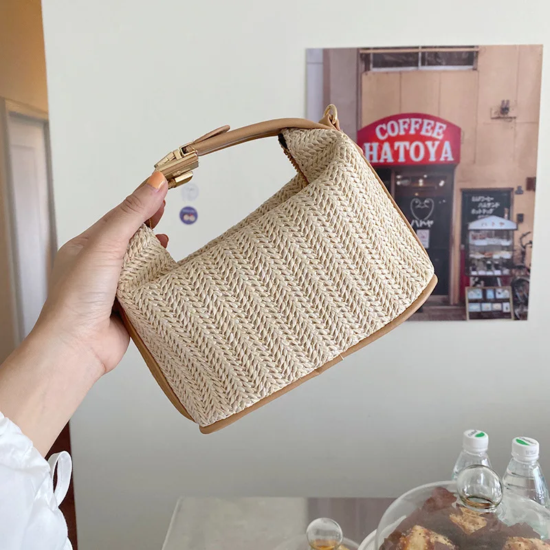 

Women summer Straw woven small bag casual female bag single shoulder messenger bag beach vacation handbag