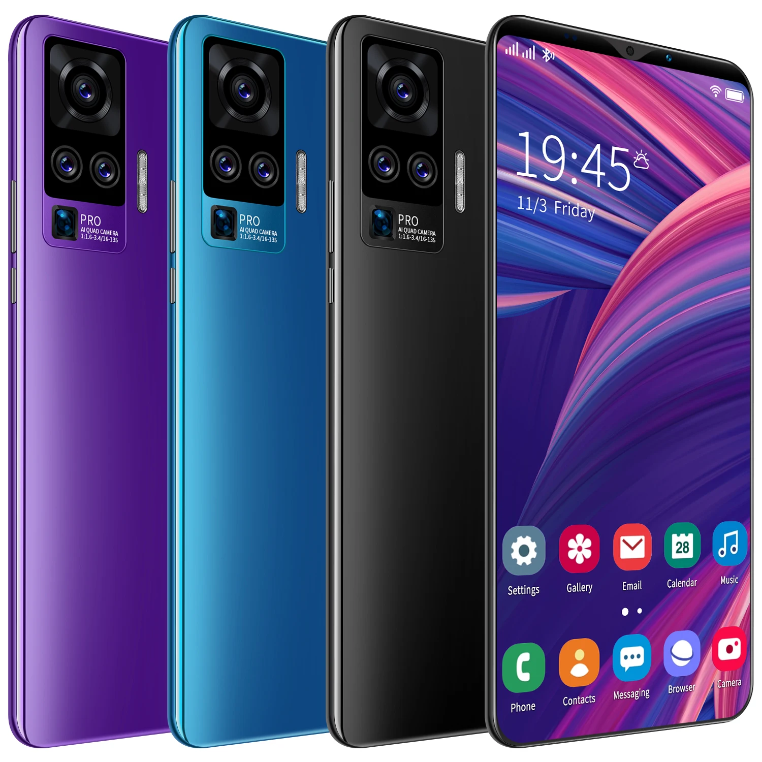 

Best price Global Version unlocked Smartphone mobile phonemobile Android 10.0 Cell Phone, Purple, red, blue