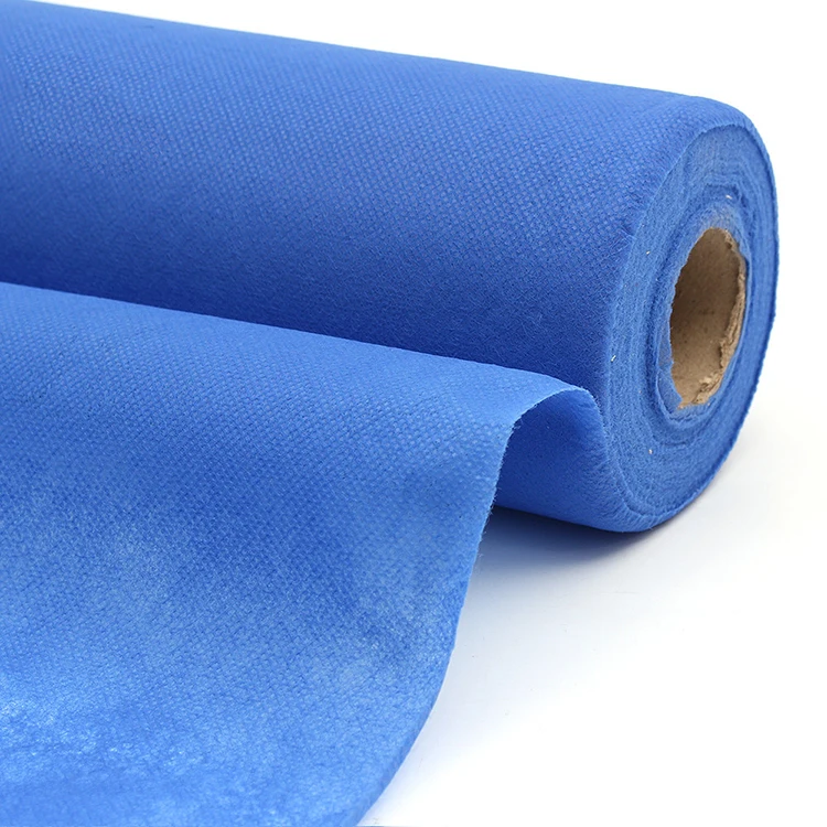 
90gsm blue color pp non-woven fabric for shopping bag white pp 80gsm non woven recycled textile fabric rolls 