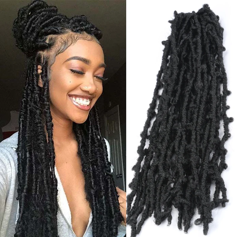 

18 Inch Distressed Locs Braids Faux Locs Butterfly Locs