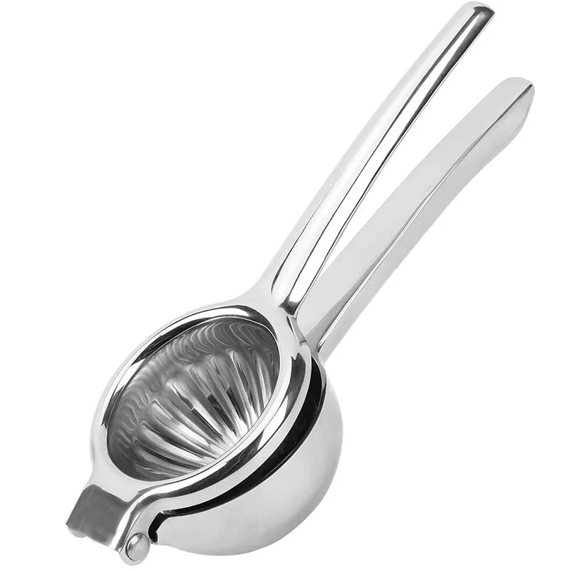 

Professional Manual Hand Press Citrus Juicer Lemon Lime Squeezer 304 Stainless Steel Lemon Squeezer, Silver