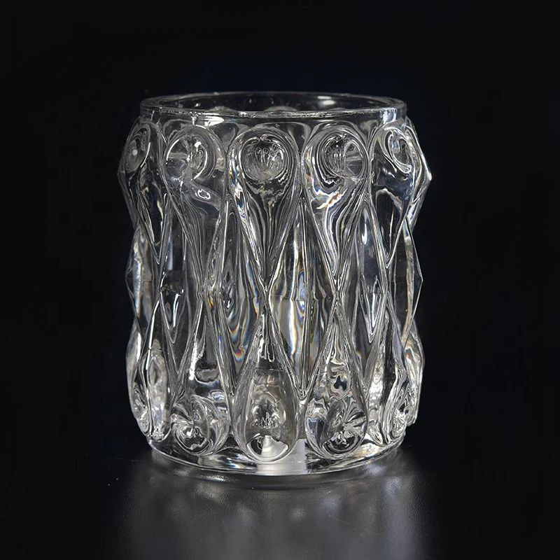 450ml Personalized Glass Candle cup luxury candle Holder home Decor wholesale