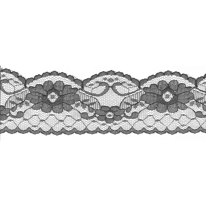 

Wholesale colorful custom non elastic 5.5cm indian lace trim nylon embroidery, As pictured