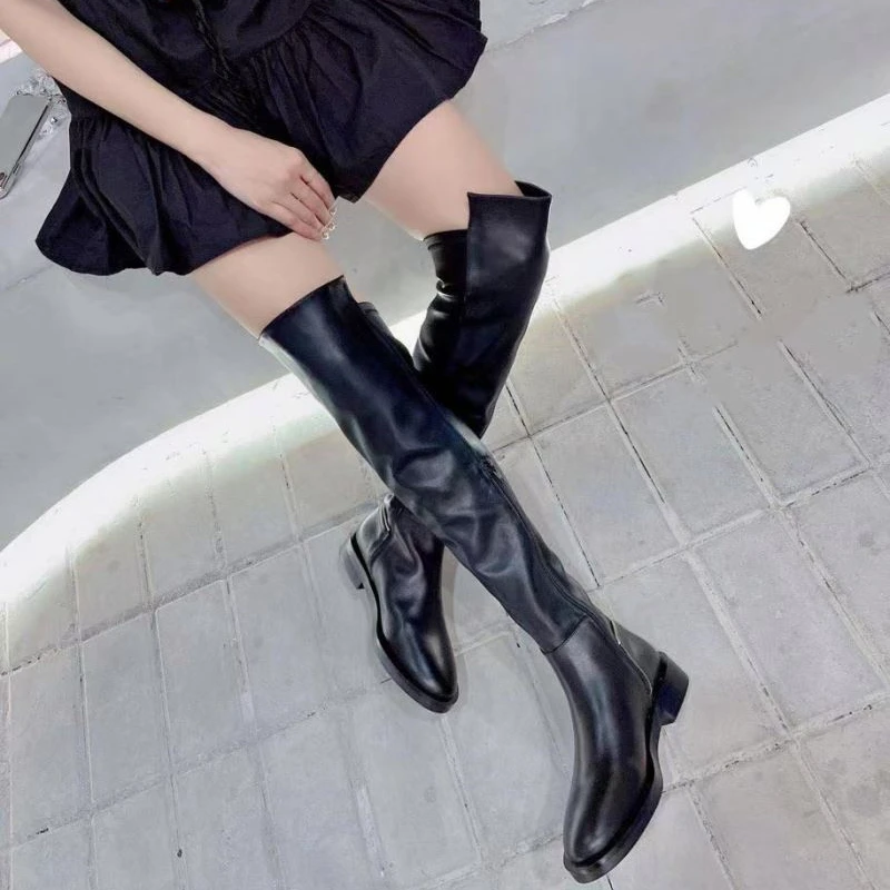 

Ins Women Boots 2021 Autumn And Winter High Quality New Fashion Chelsea Boots Genuine Leather Short Ankle Boots Adult, Black