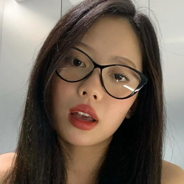

Brand Designer Women Ladies Eyeglasses Vintage Glasses Frame Retro Anti Blue Light Blocking Cat Eye Glasses