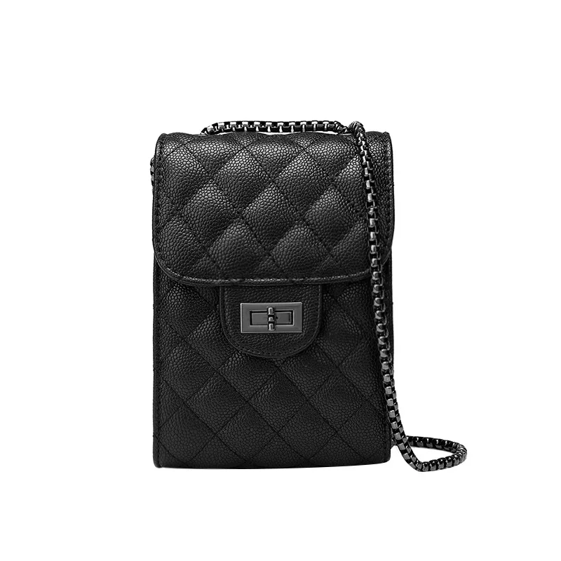 

2021 new portable all-match fashion trend compact and large-capacity black high-end shoulder bag, Customized color
