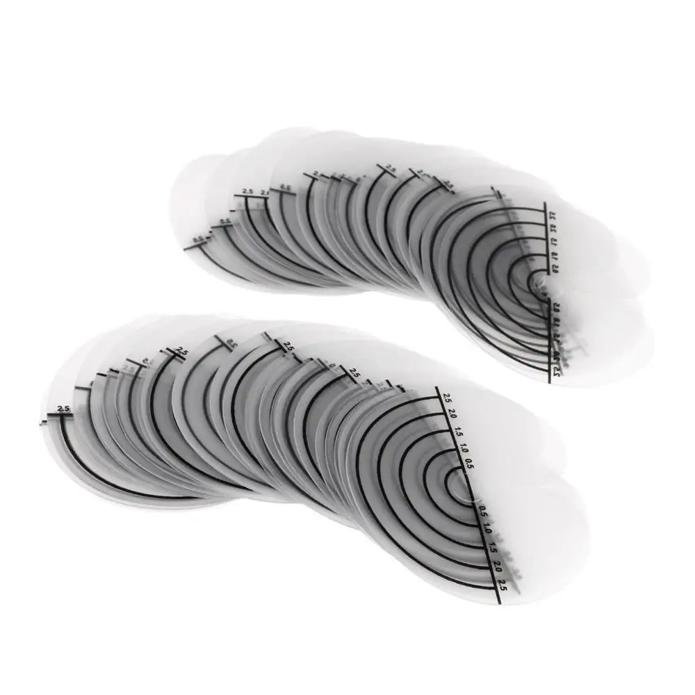 50PCS Single Hole Plastic Scalp Protector Spacer Template Heat Glue Shield Separator with Scale Hair Extensions Tools Supplies
