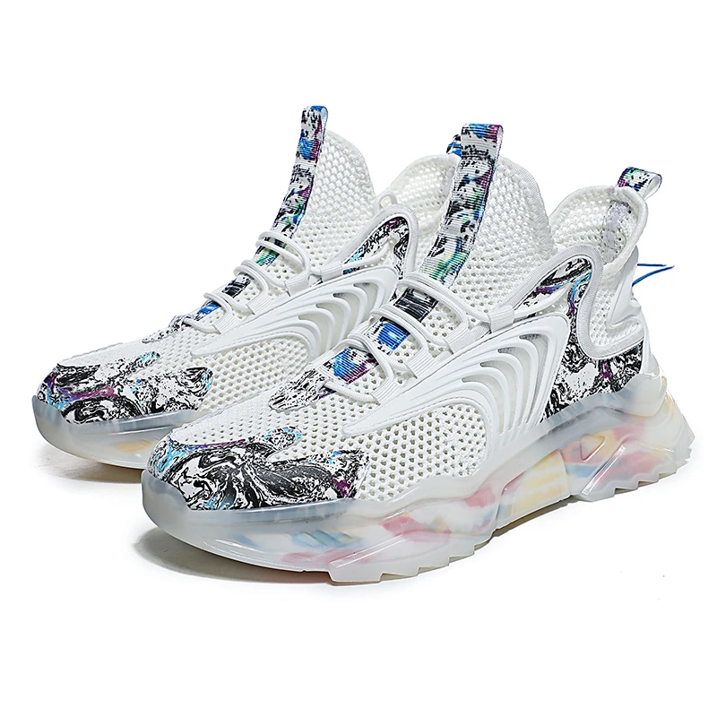 

2022 Trends Style Men's Luxury Casual Shoes White Shoe Man Sport Shoes Mesh Running Sneakers For Men, Black/white/beige