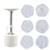 Hand-pressed Moon Cake Mold Set Flower Shape Mung Bean Cake Tool Baking Moulds