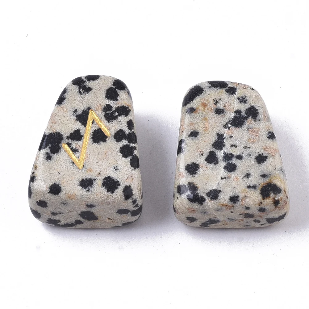 

PandaHall 8mm Divination Stone Natural Dalmatian Jasper Beads