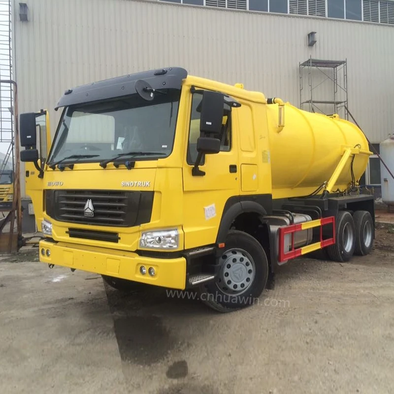 1/6 Vacuum Sewage Truck Sewage Vacuum Truck Sinotruk Howo 4x2 8000