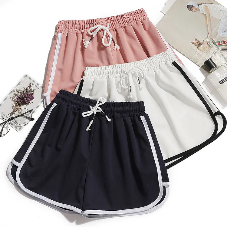 

Thin loose pocket plus size women's shorts 2021, Solid color