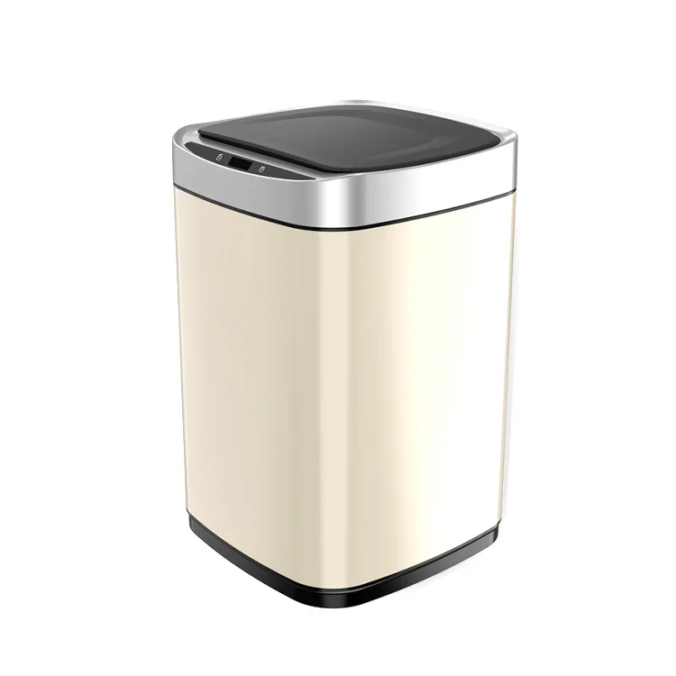

2021 Best Selling USB Stainless Steel Induction Garbage Open Sensor Trash Bins
