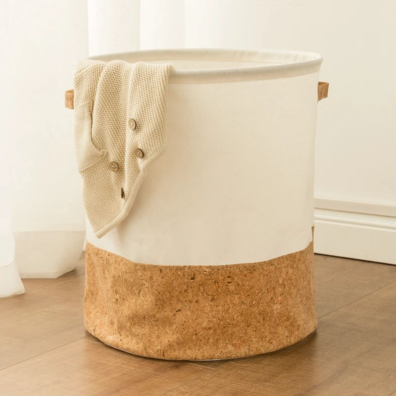 

Special Recycled Wood-Like Laundry Basket Waterproof Dirty Clothes Basket, Customized