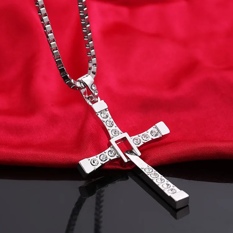 

European And American Ornament Torredo Speed And Passion 8 Men's Pendant 316 Stainless Steel Titanium Steel Cross Necklace