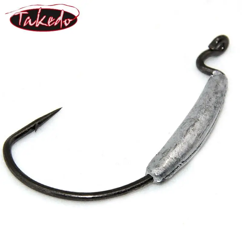 TAKEDO High Strength 3/0 5/0 Double up VMC Hook Shrimp Hook Lead Crank Hook