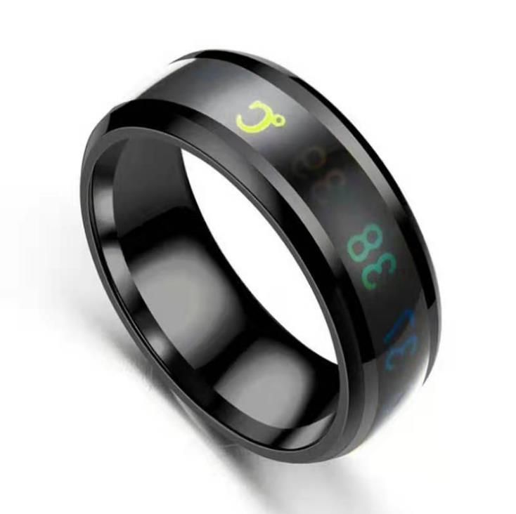 

Technology Jewelry Temperature Measuring Smart Ring Steel Intelligent Sensor Body Temperature Smart Ring