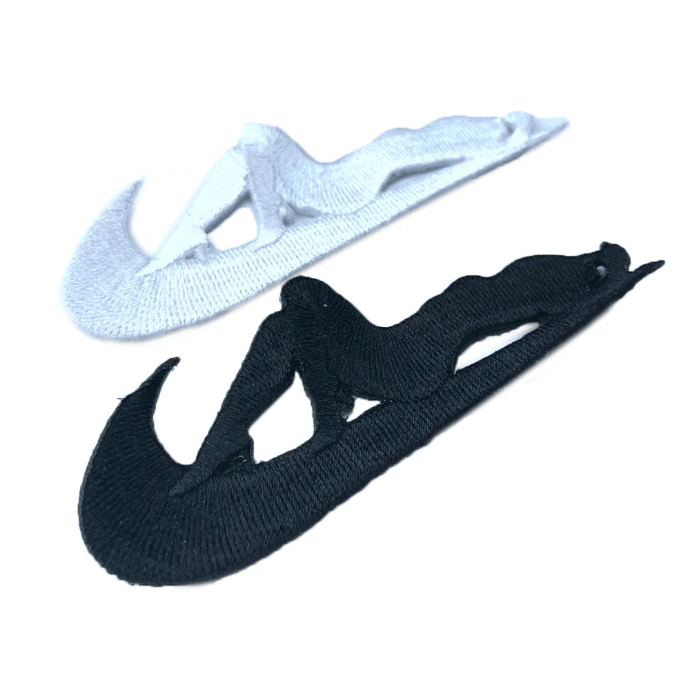 

Fashion design embroidery patch for clothing custom sequin fusible patch