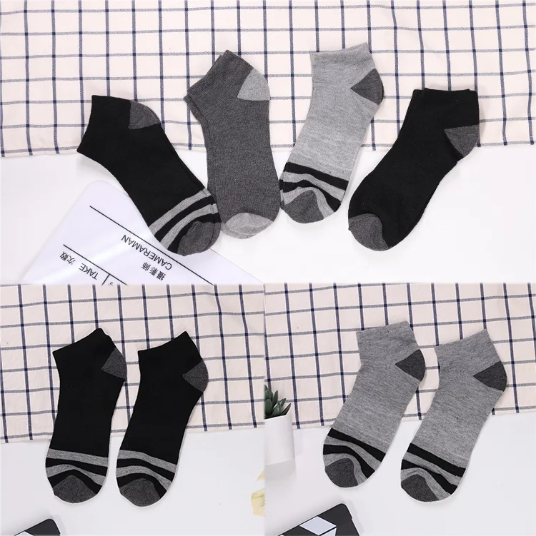 

Wholesale custom logo high quality gray happy crew cotton men socks, Custom color