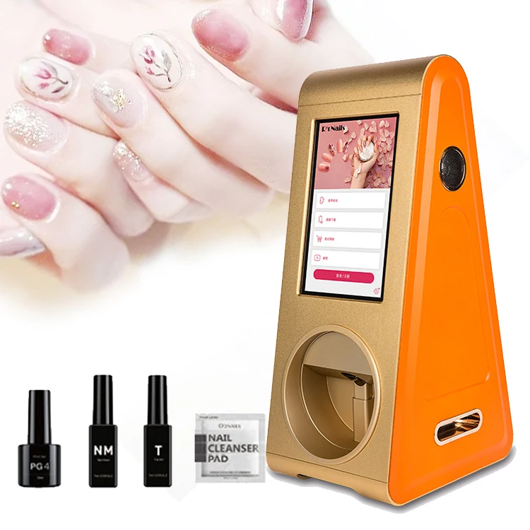 

2023 Newest Portable Automatic Nail Diy Mobile Art Nail Printer Nails Printer 3d Digital Art Machine Price Printing Machine