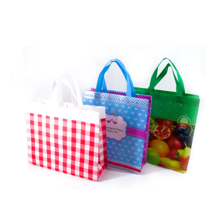 

tote eco friendly reusable custom shopping non wove laminated bags with custom printed logo, Customised