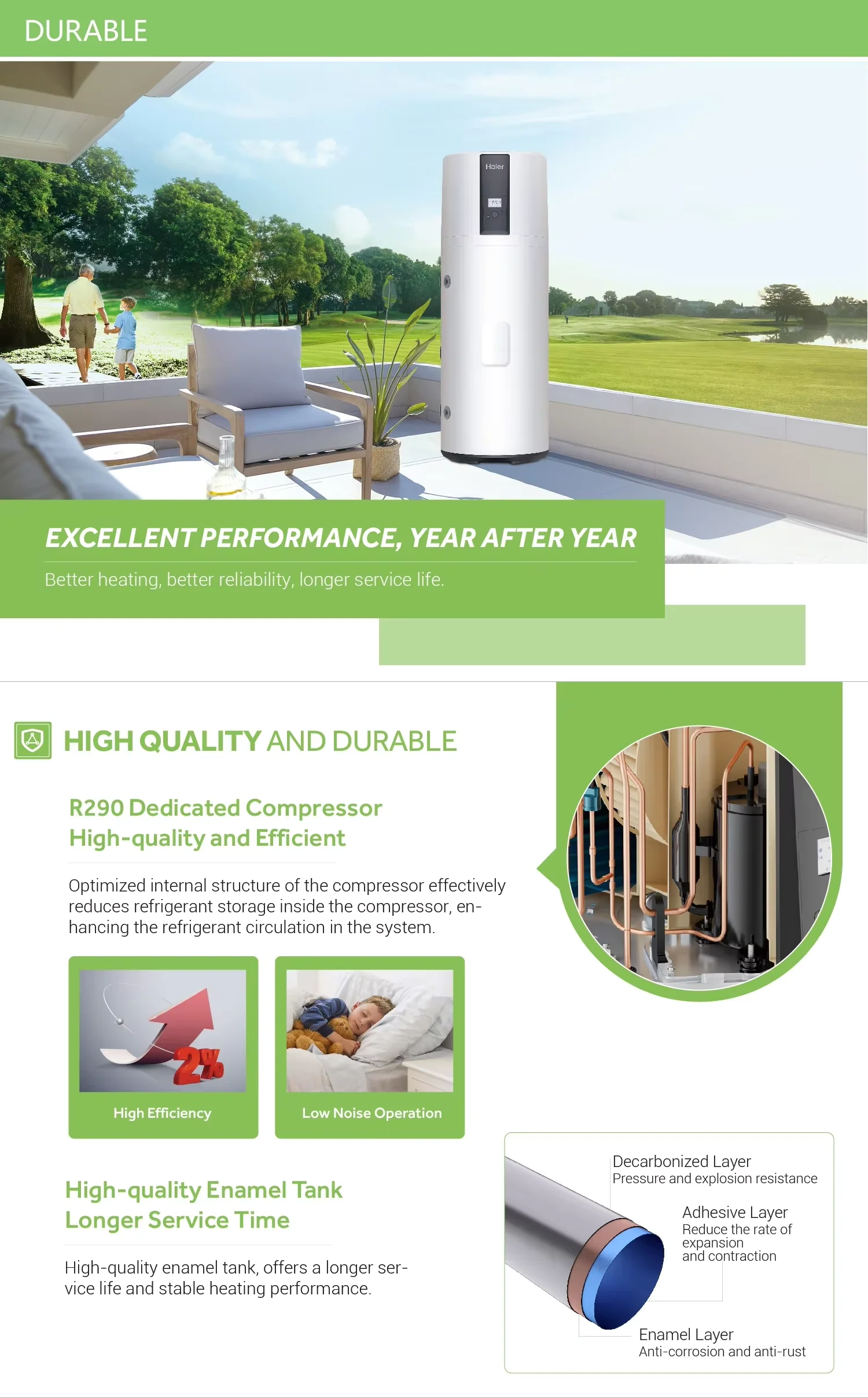 Air Source Heat Pump, 200l, 250l, 300l, R290 - detail 28