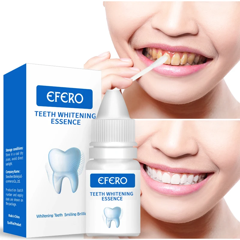 

EFERO Teeth Whitening Essence Serum Liquid Powder Oral Hygiene Cleaning Serum Teeth Whitening Mousse For Teeth