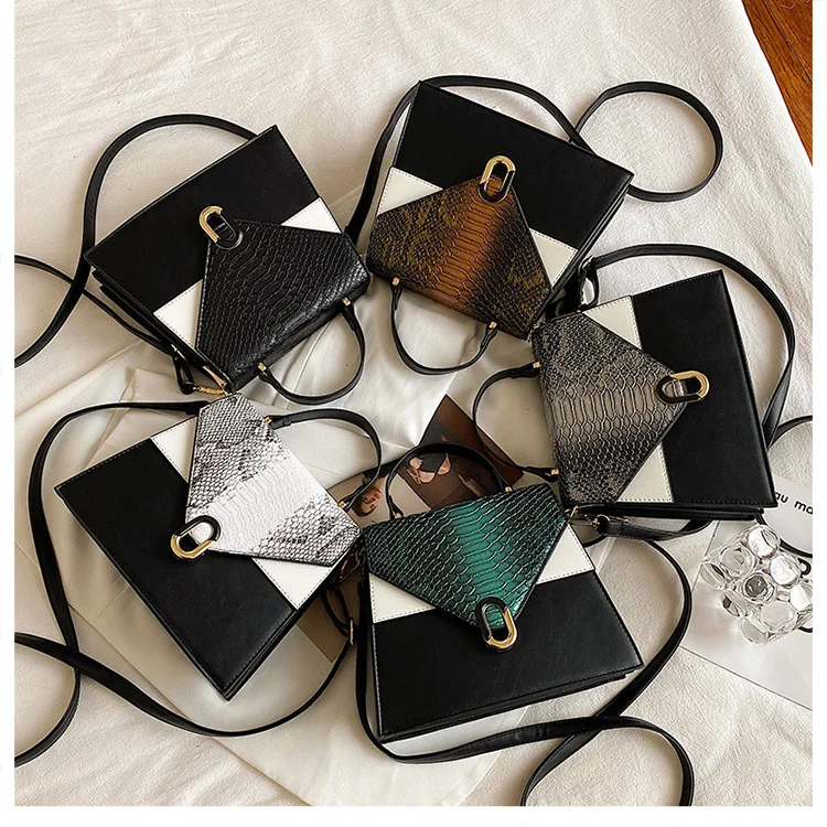 

In Stock Contrasting colors All Match Small Messenger Bags Custom Women'S Messenger Bags Luxury Crossbody Messenger Bag, Picture shows