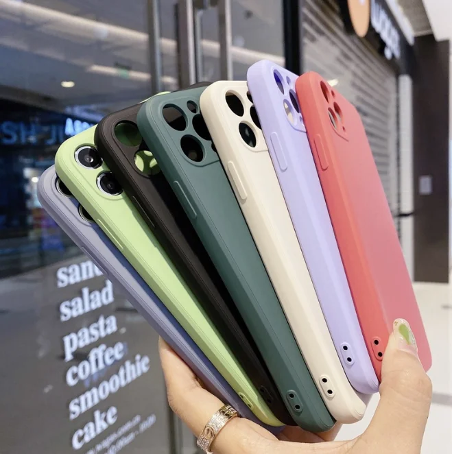 

Luxury Liquid Silicone Phone Case on For iPhone 11 Pro Max 12 Protector Cases For iPhone X XS MAX XR 7 8 6 6S Plus SE 2020 Cover