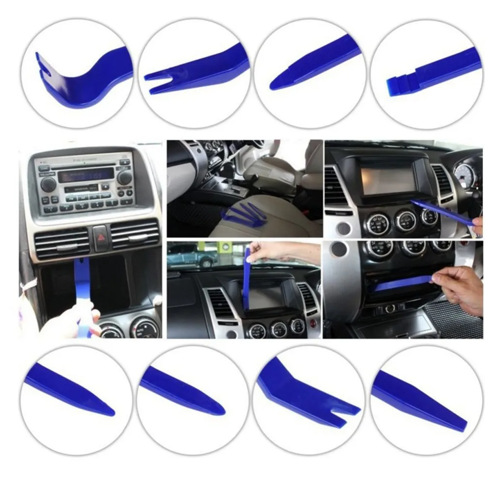 

4Pcs/Set Car Interior Dash Radio Door Clip Panel Trim Open Removal Tools Kit