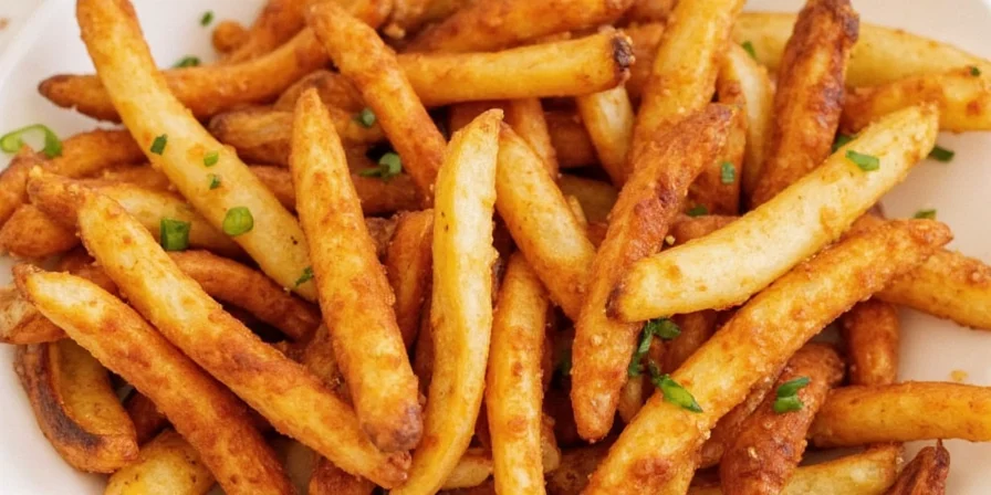 International style hot honey fries display