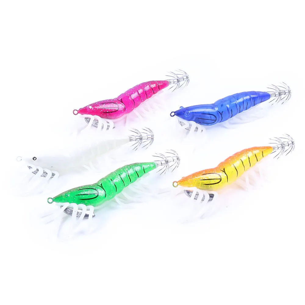 

Pesca Isca New Squid Luminous Simulation Shrimp Squid Real Bait 10cm 13g Articulos De Pesca Peche Isca Artificial Pescaria Alat, 3colors