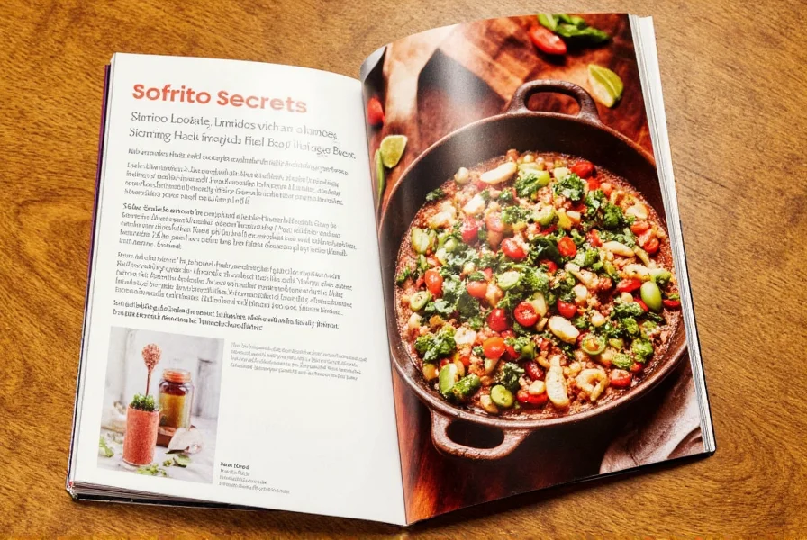Spanish sofrito in a pan