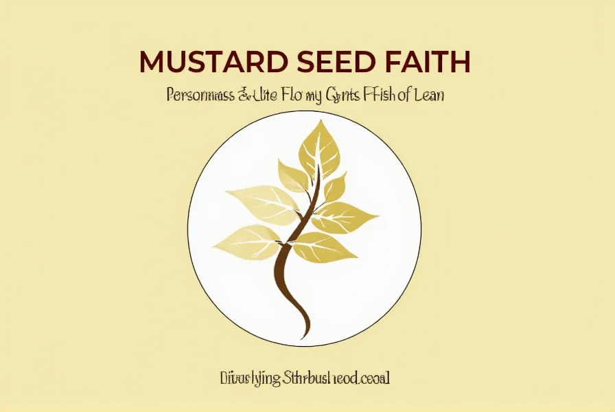 Person praying with mustard seed in hand symbolizing small but powerful faith in challenging circumstances