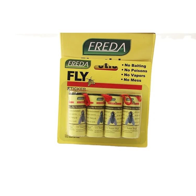 

Fly stickers Mosquito repellent Fly roll, Yellow
