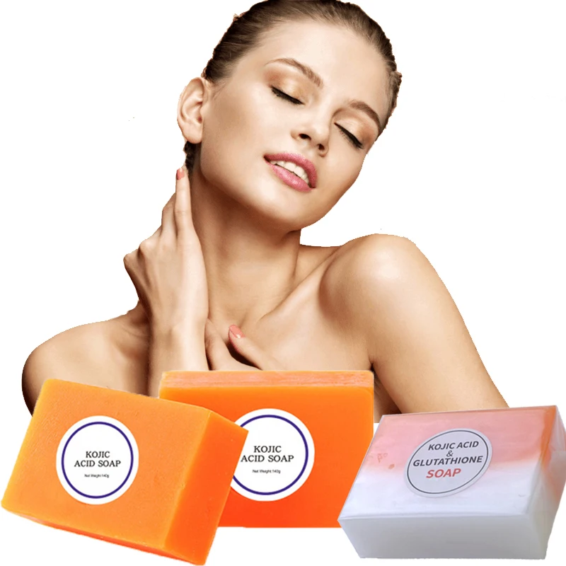 

AH Bath Shampoo Organic Kojic Acid Soap Bar Whitening for Face and Body