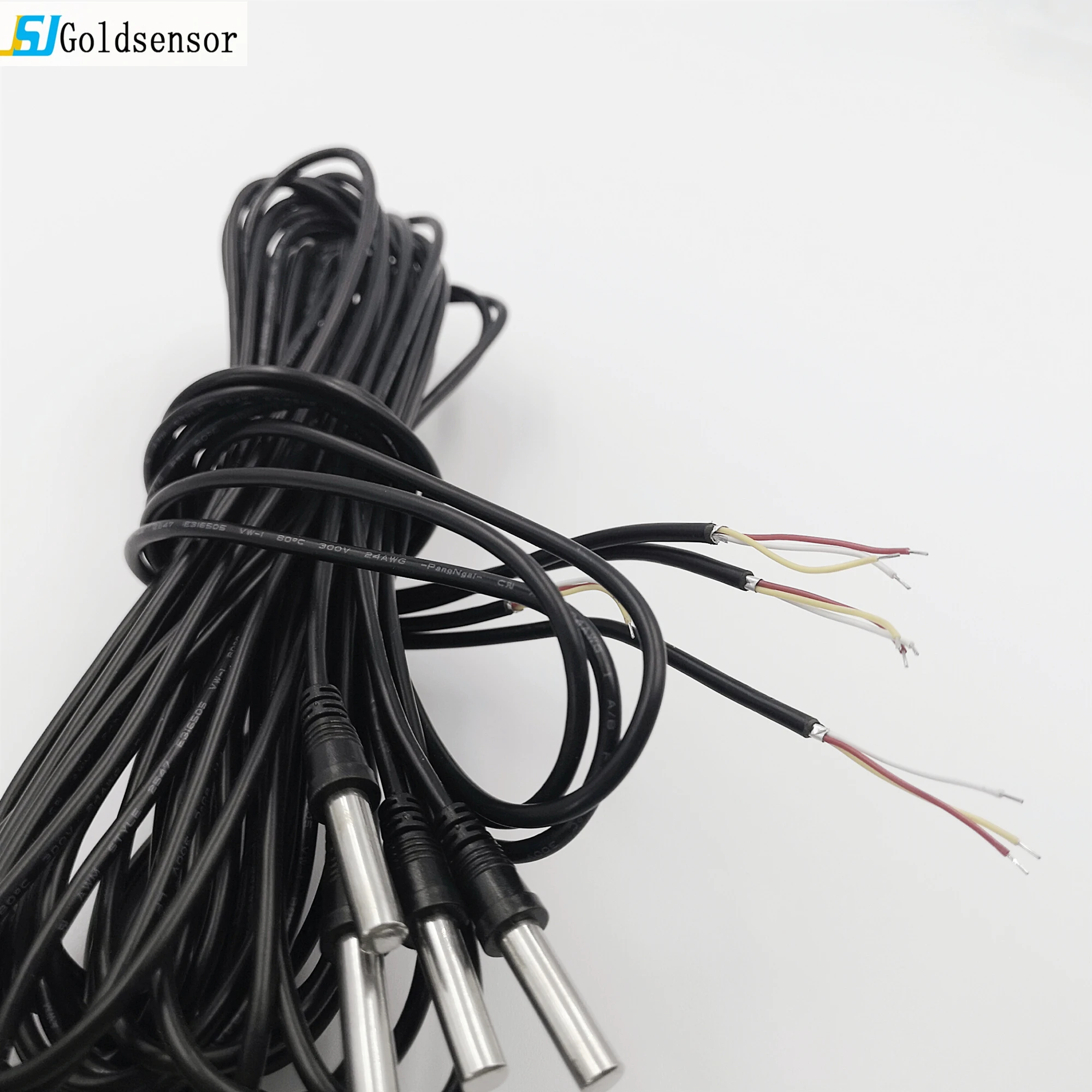 最新批发 ds18b20 防水数字温度传感器探头用于热水器