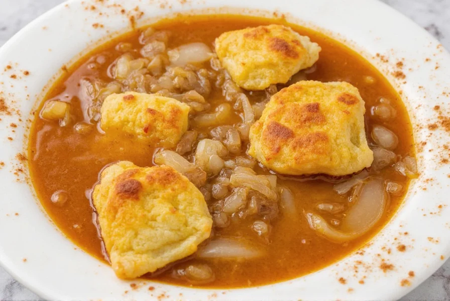 Spicy french onion soup