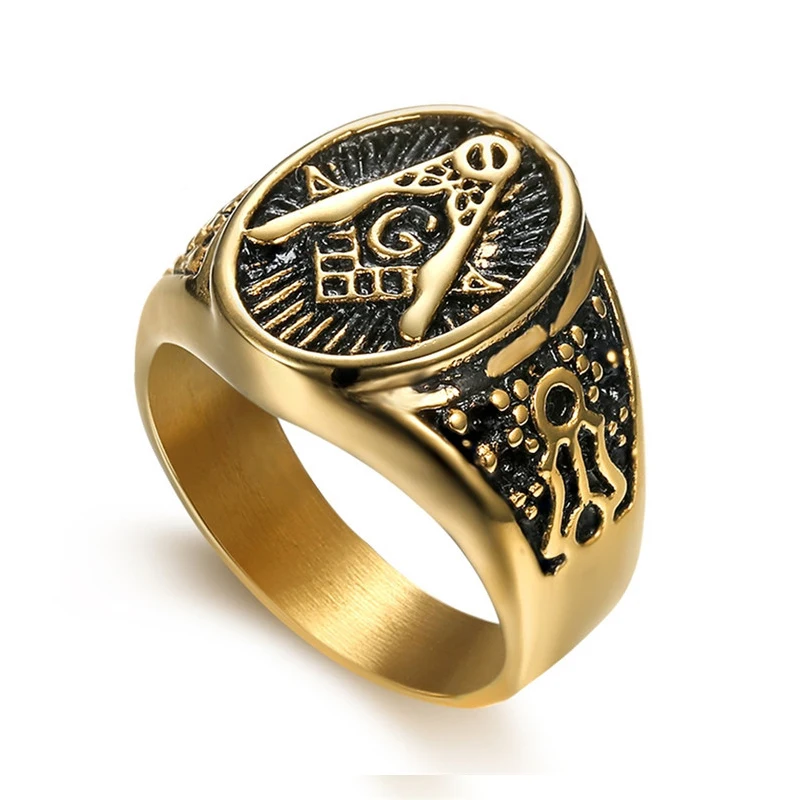 

Factory Price Stainless Steel AG Ring Custom Master Mason Masonic Ring For signet rings