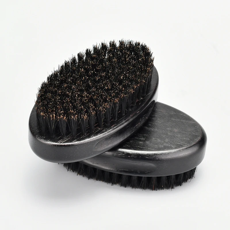 

Hot sell africa bristle solid wood mens wave brush curly hair brush