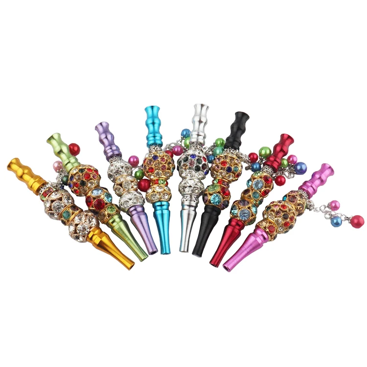 

Wholesale Animal Diamond Smoking Pipes Metal Female Hookah Tips Long Blunts Holder Jeweled Cigarette Holder Blunts, Custom