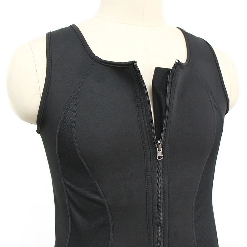 

Hot sale sweat neoprene body slimming waistcoat and high Elastic design for sport users, Black