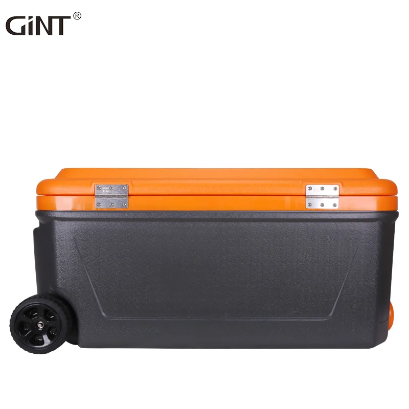 

GiNT 80L Large Capacity Marketable Insulated Plastic Cooler Boxes Ice Chest Water Cooler Box with Good Quality, Customized color acceptable