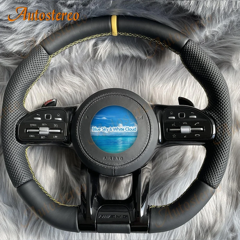 

Car Steering Wheel Assembly For Mercedes-Benz AMG A/C/E/S Class 2008-2020 Adapt Player Leather Retrofit Interior Auto Electronic