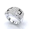 Sterling Silver Red Gemstone China Rings For Girls Ruby And Emerald Color Crystal Topaz Ring Jewelry