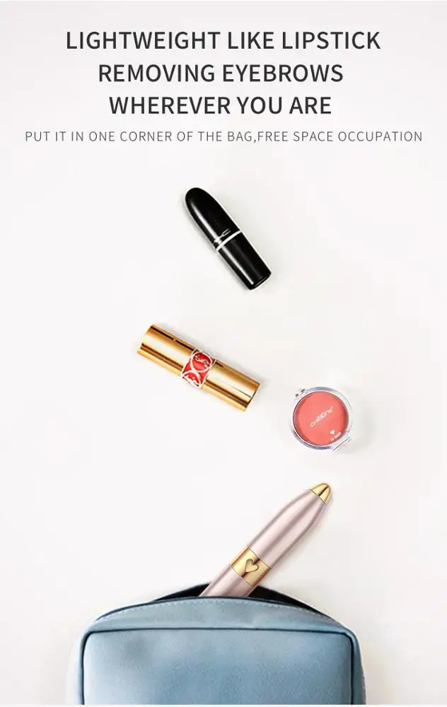 
Best Mini Electronic Lady Hair Razor Rechargeable Electric Eyebrow Trimmer 